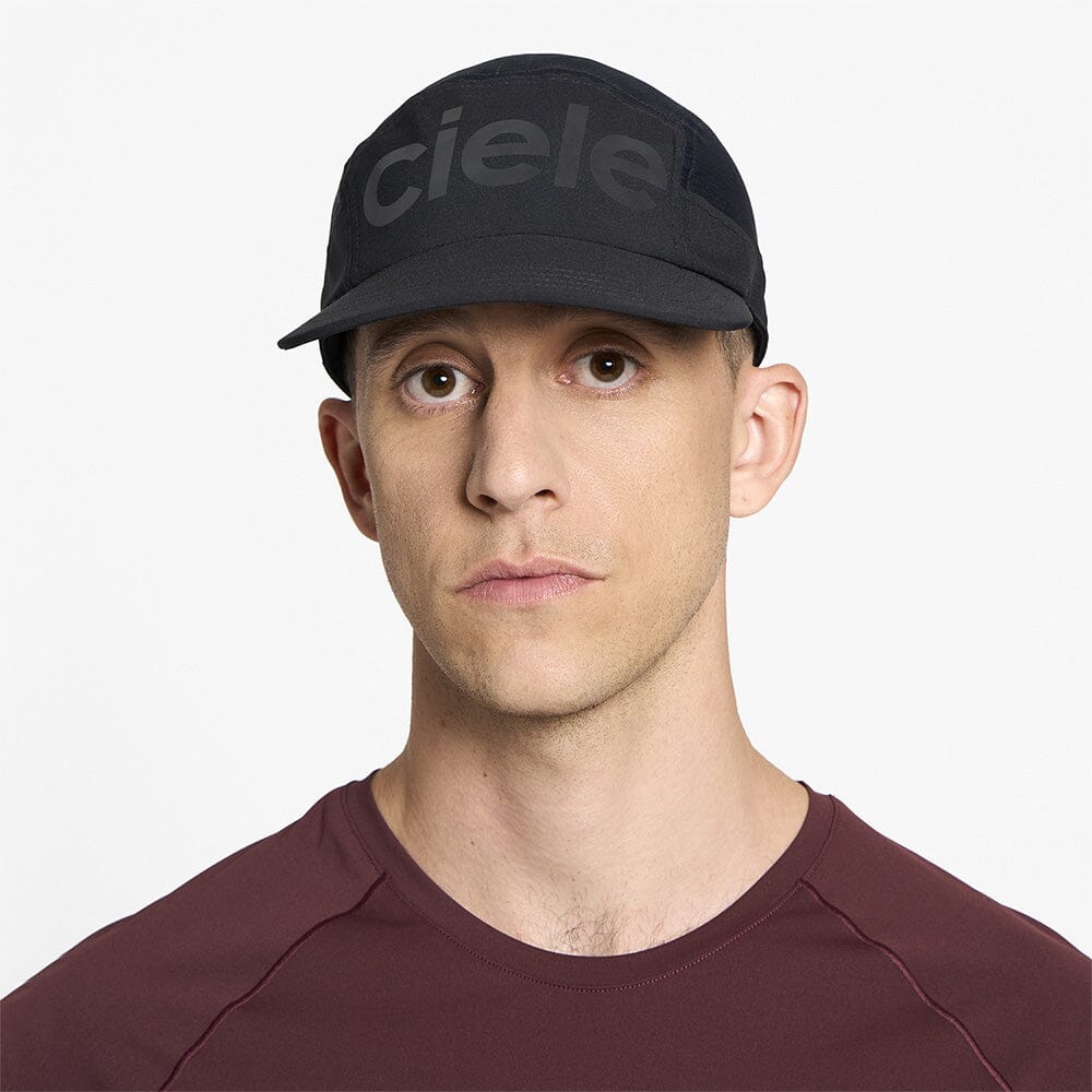 front view of ciele athletics GOCap Comp Century unisex running hat in shadowcast color