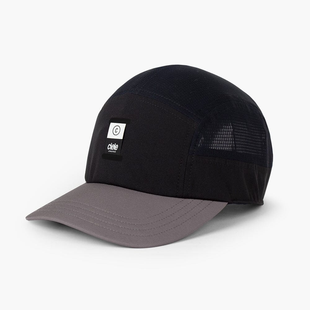 front view of the ciele athletics GOCap with a curved brim unisex running hat in whitaker color