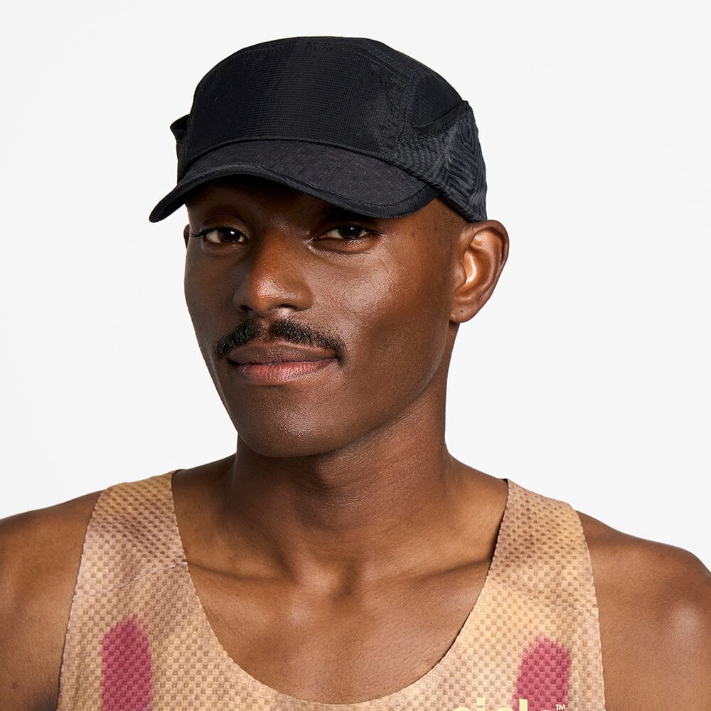 front view of ciele athletics GOCap solar unisex running hat from the Elite collection in shadowcast color