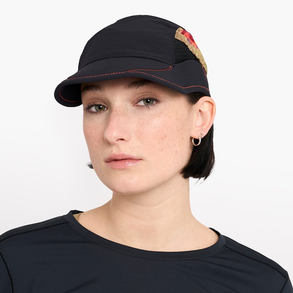 front view of ciele athletics new FSTCap ethereal unisex running hat from the Elite collection in shadowsphinx color