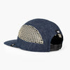 back view of ciele athletics GOCap longbrim unisex running hat with longer brim from the Lifestyle Edition collection, in denim indigo color