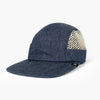 front view of ciele athletics GOCap longbrim unisex running hat with longer brim from the Lifestyle Edition collection, in denim indigo color