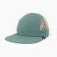 front view of ciele athletics GOCap longbrim unisex running hat with longer brim from the Lifestyle Edition collection, in silver pine color