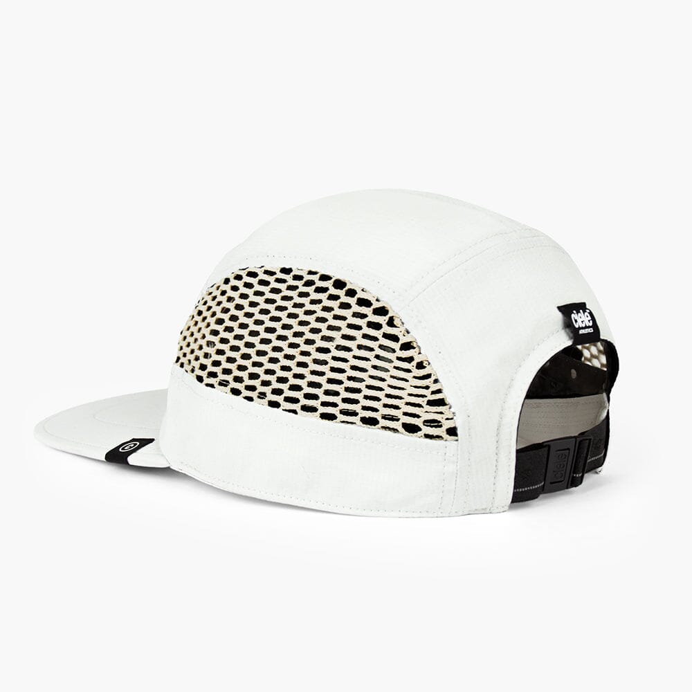 back view of ciele athletics GOCap longbrim unisex running hat with longer brim from the Lifestyle Edition collection, in light grey color