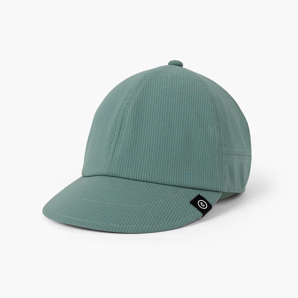 front view of ciele athletics CRWCap short brim unisex running hat with shorter brim from the Lifestyle Edition collection, in silver pine color