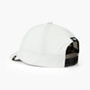 back view of ciele athletics CRWCap short brim unisex running hat with shorter brim from the Lifestyle Edition collection, in light grey color