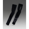 2XU Unisex Flex Run Compression Arm Sleeves UA4009A Black/Grey S 