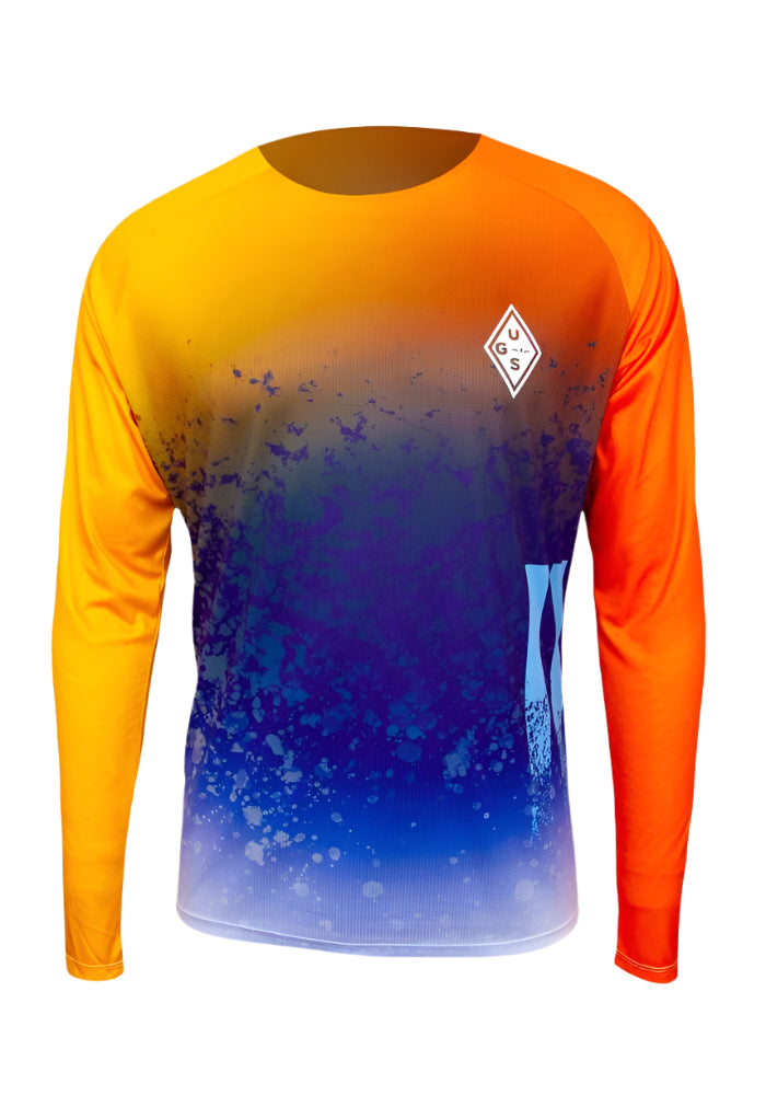 Uglow Men's UGS Long Sleeves Tee Yellow/Orange/Pink/Black S 