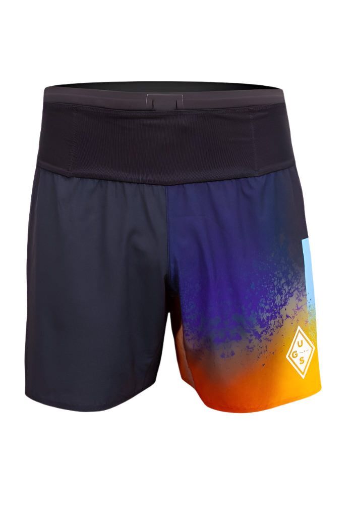 Uglow Men's UGS Short - Black/Navy/Orange/Yellow