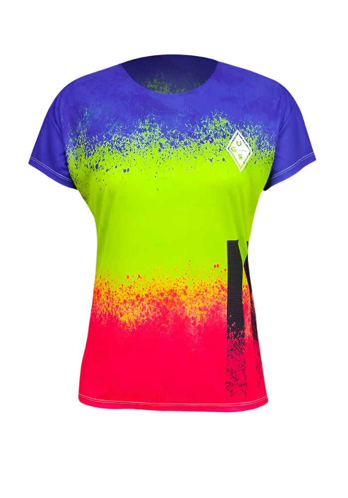 Uglow Women's UGS Tee Navy/Lime/Pink/Black XS 