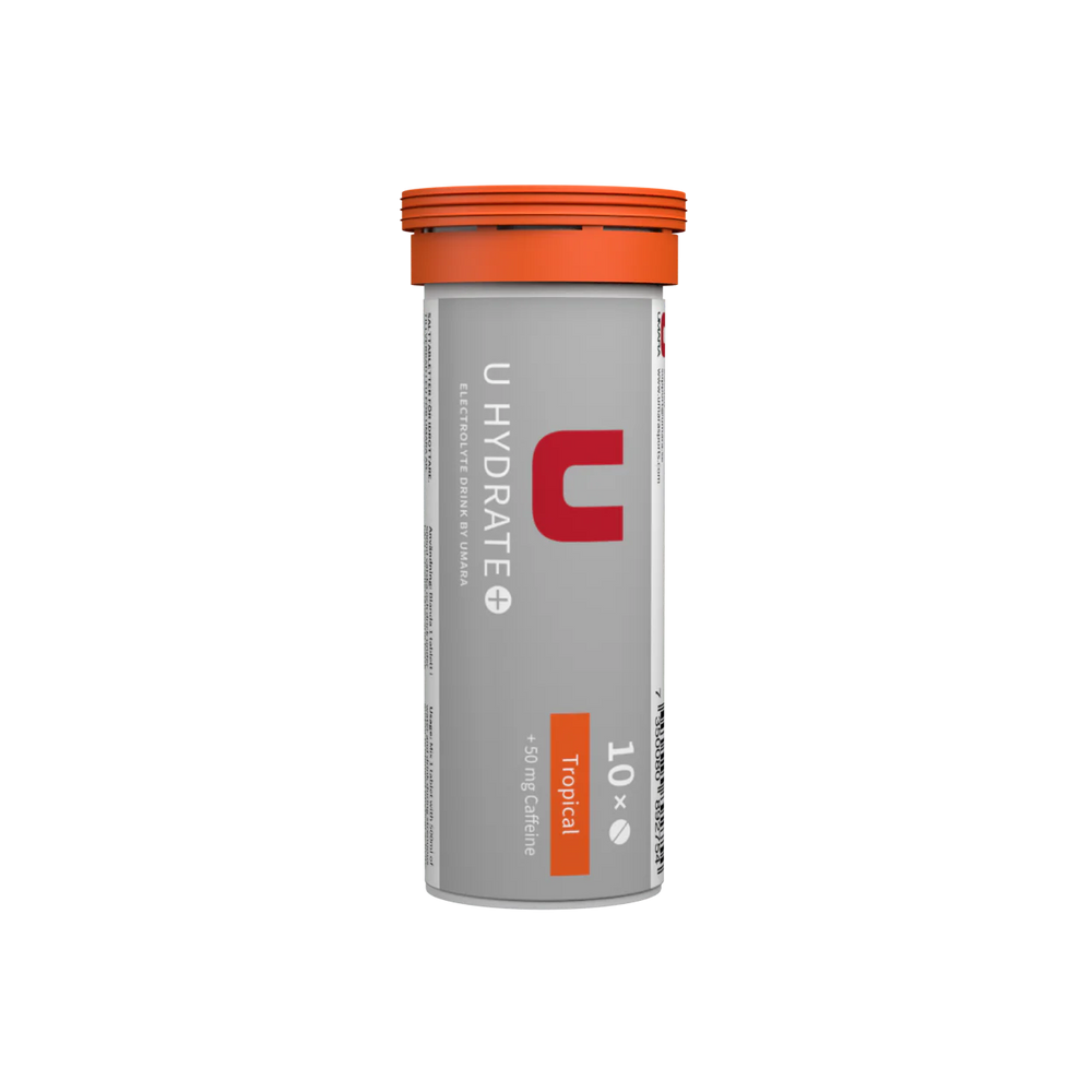 UMARA U HYDRATE 43g Electolytes Effervescent Tablets Tropical + (with caffeine) 
