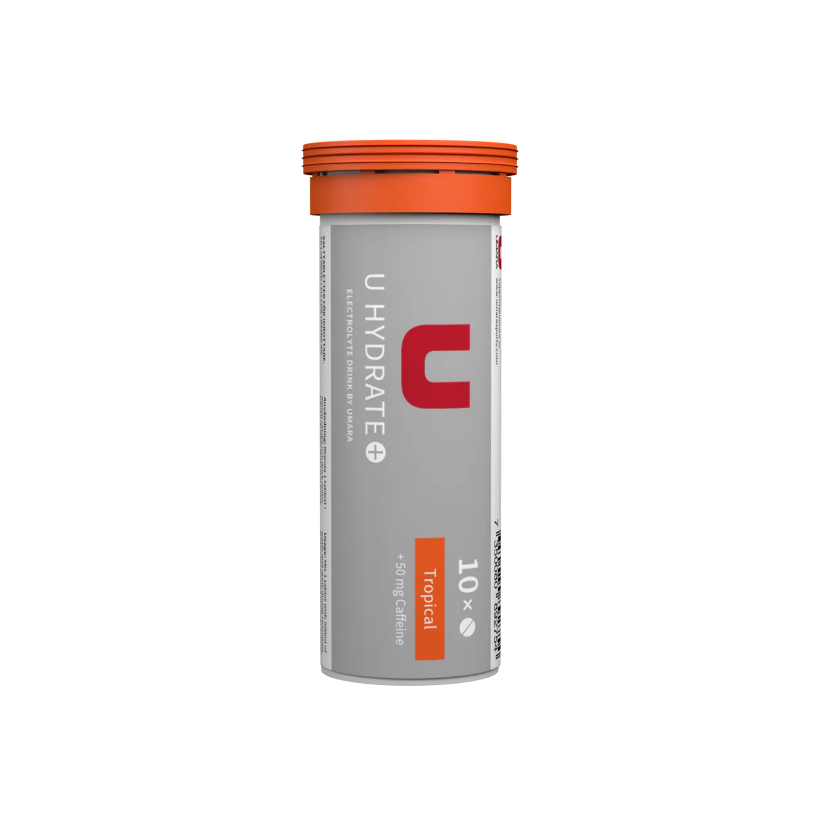 UMARA U HYDRATE 43g Electolytes Effervescent Tablets Tropical + (with caffeine) 