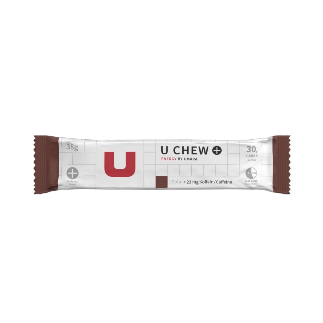 UMARA U CHEW (30g Carbs) Energy Bars Cola + Caffeine 