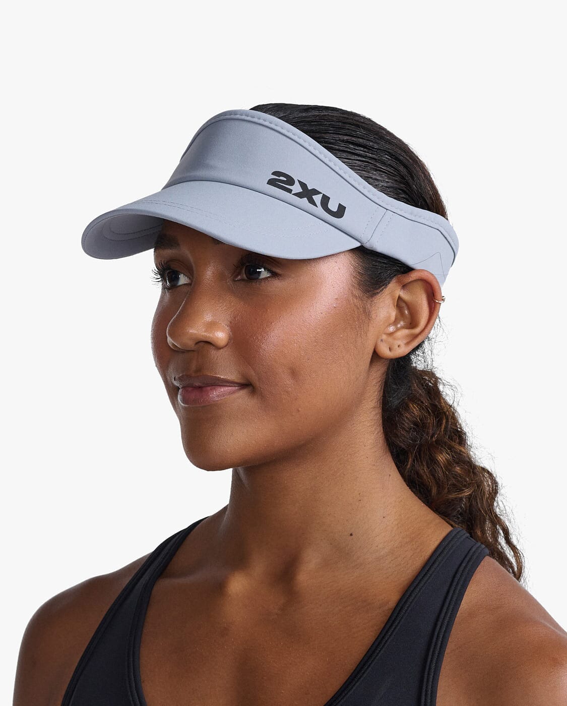2XU Unisex Run Visor UQ5686F Weathervane/Black One Size 