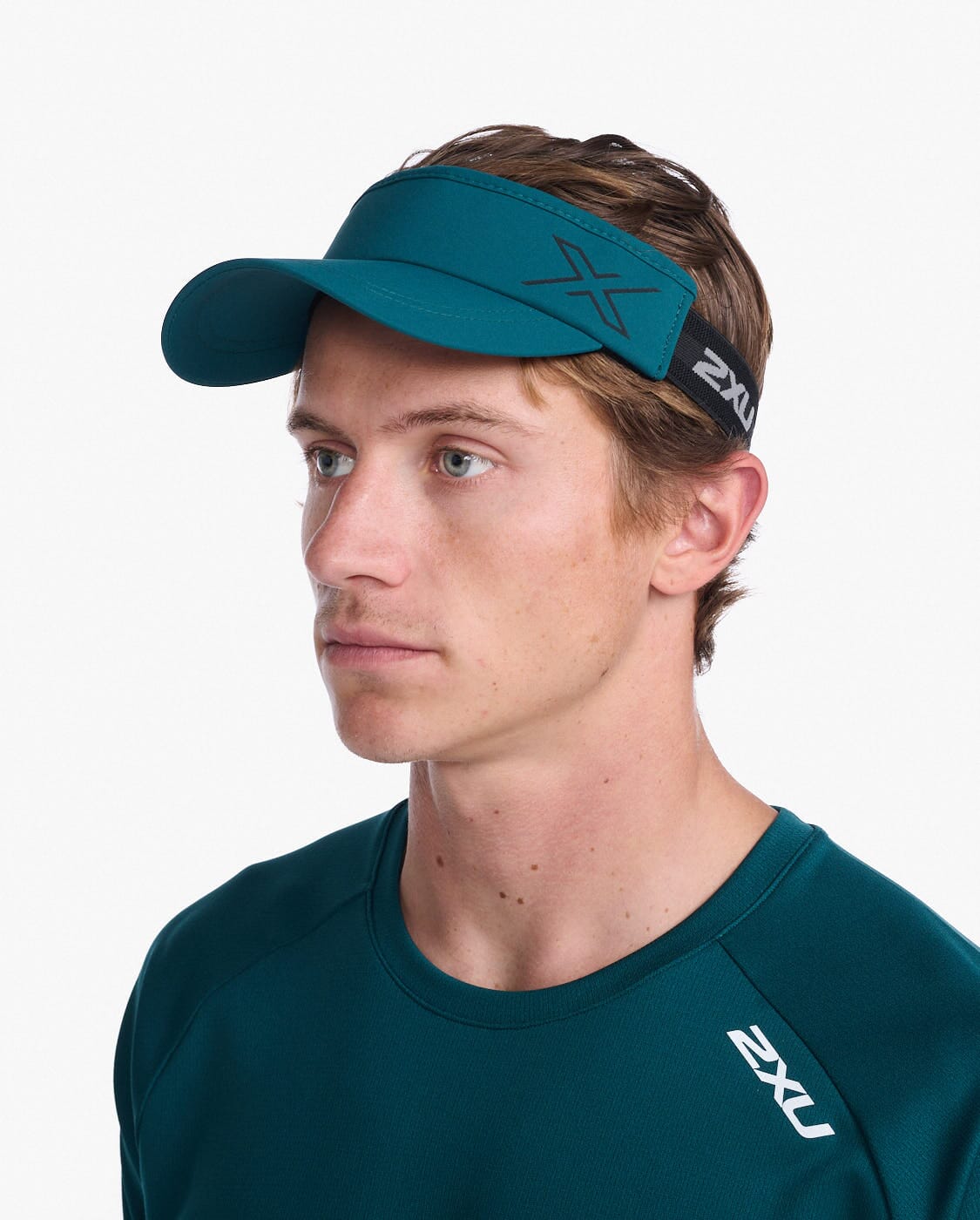 2XU Unisex Performance Visor UQ6165F Deep Jade/Black One Size 