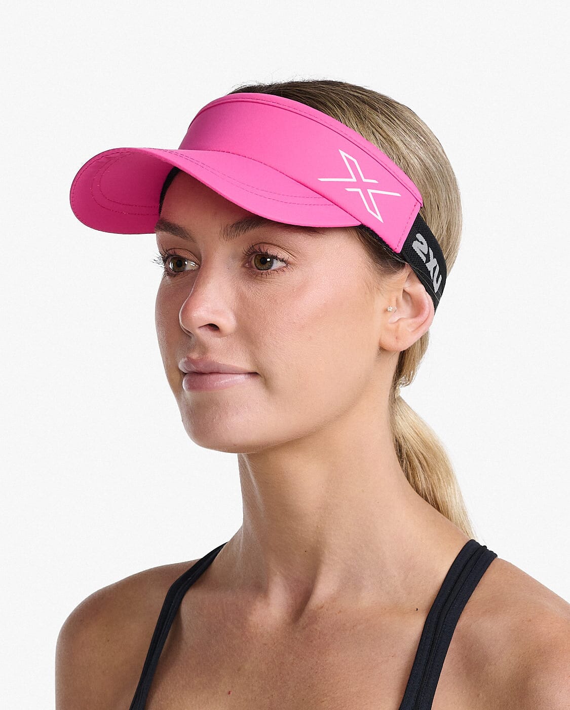 2XU Unisex Performance Visor UQ6165F Fuchsia/White One Size 