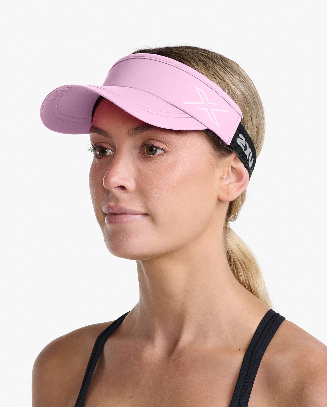 2XU Unisex Performance Visor UQ6165F Pastel Pink/White One Size 