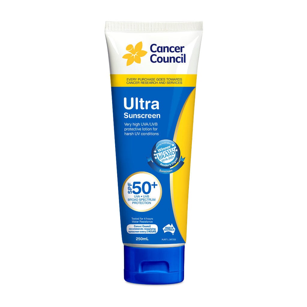 Cancer Council Ultra Sunscreen Spf50+ TUBE 250ML 