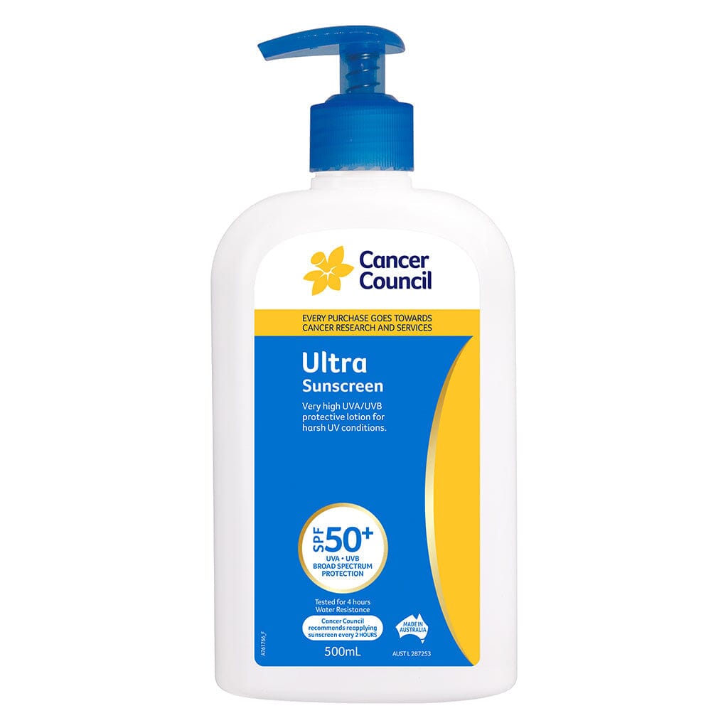 Cancer Council Ultra Sunscreen Spf50+ PUMP 500ML 