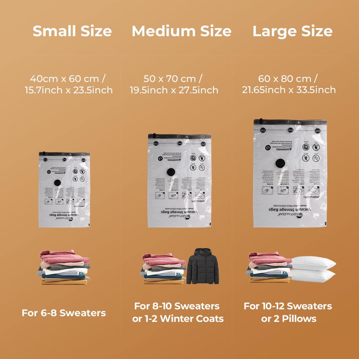 Flextail Vacuum Bag 4 Pcs 