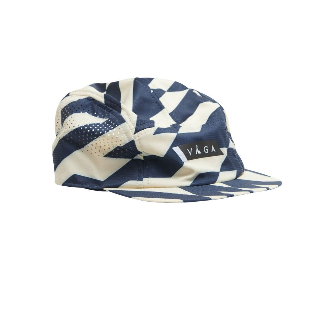 VAGA Feather Racing Cap (2026) – Pastel Yellow/Navy Blue