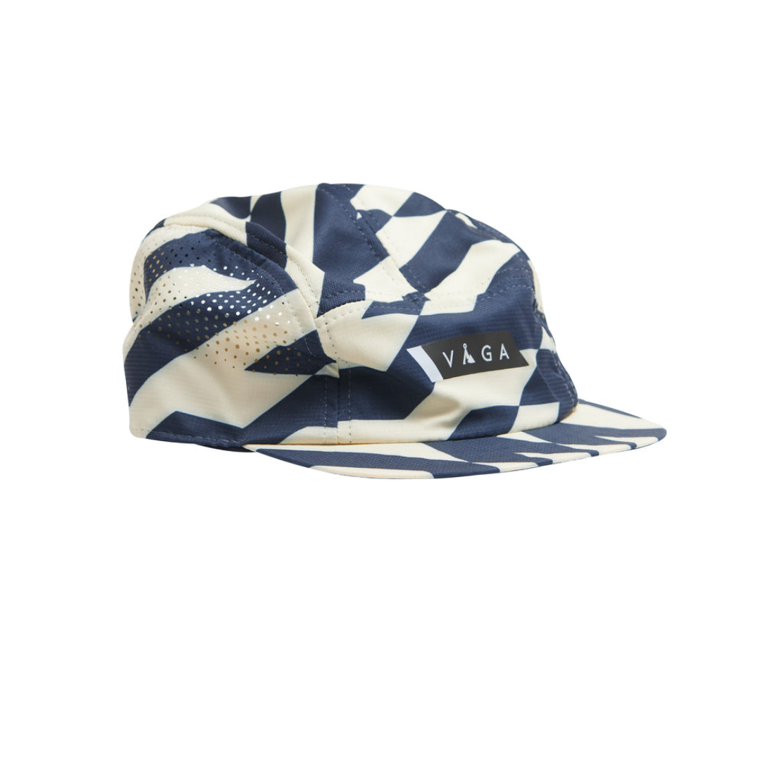 VAGA Feather Racing Cap (2026) – Pastel Yellow/Navy Blue