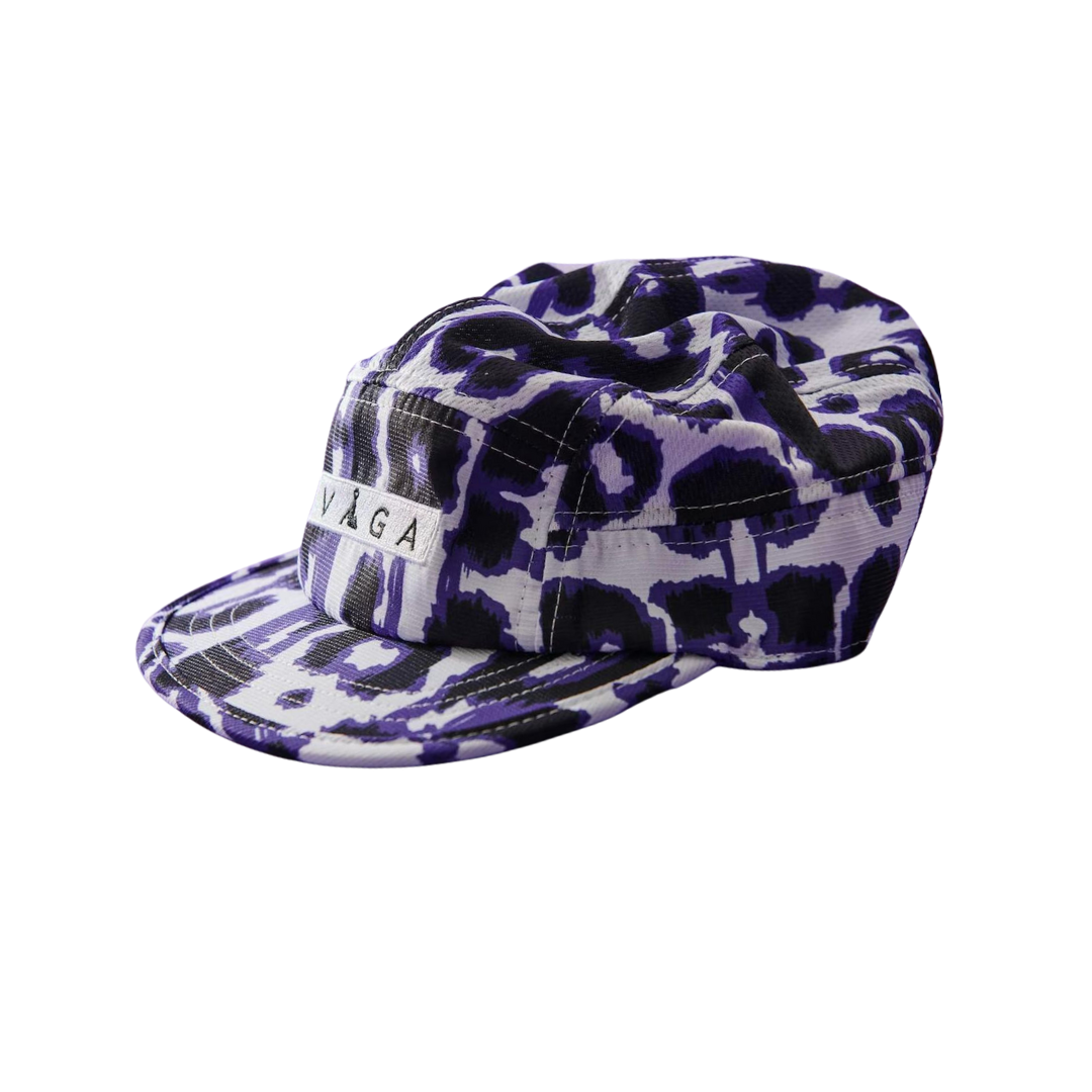 VAGA Limited Edition Patterned Club Cap – White/Black/Navy Blue