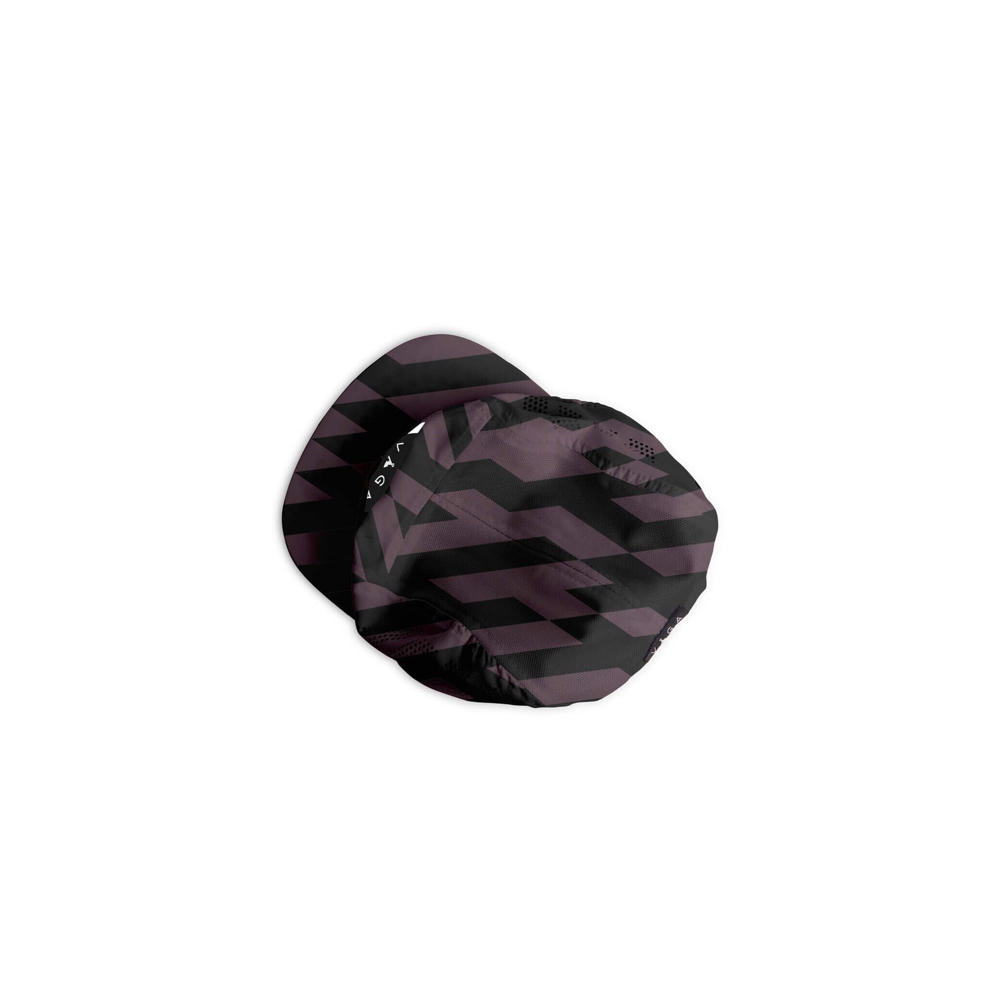 VAGA Limited Edition Patterned Feather Racing Cap – Black/Charcoal Grey