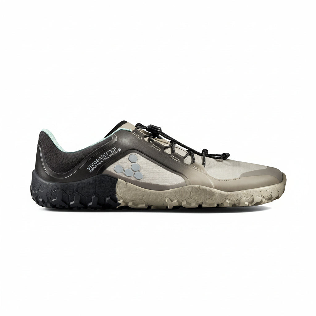 Vivobarefoot Primus Trail III All Weather FG Womens Barefoot Shoes Pebble US 4.5 EU 35 