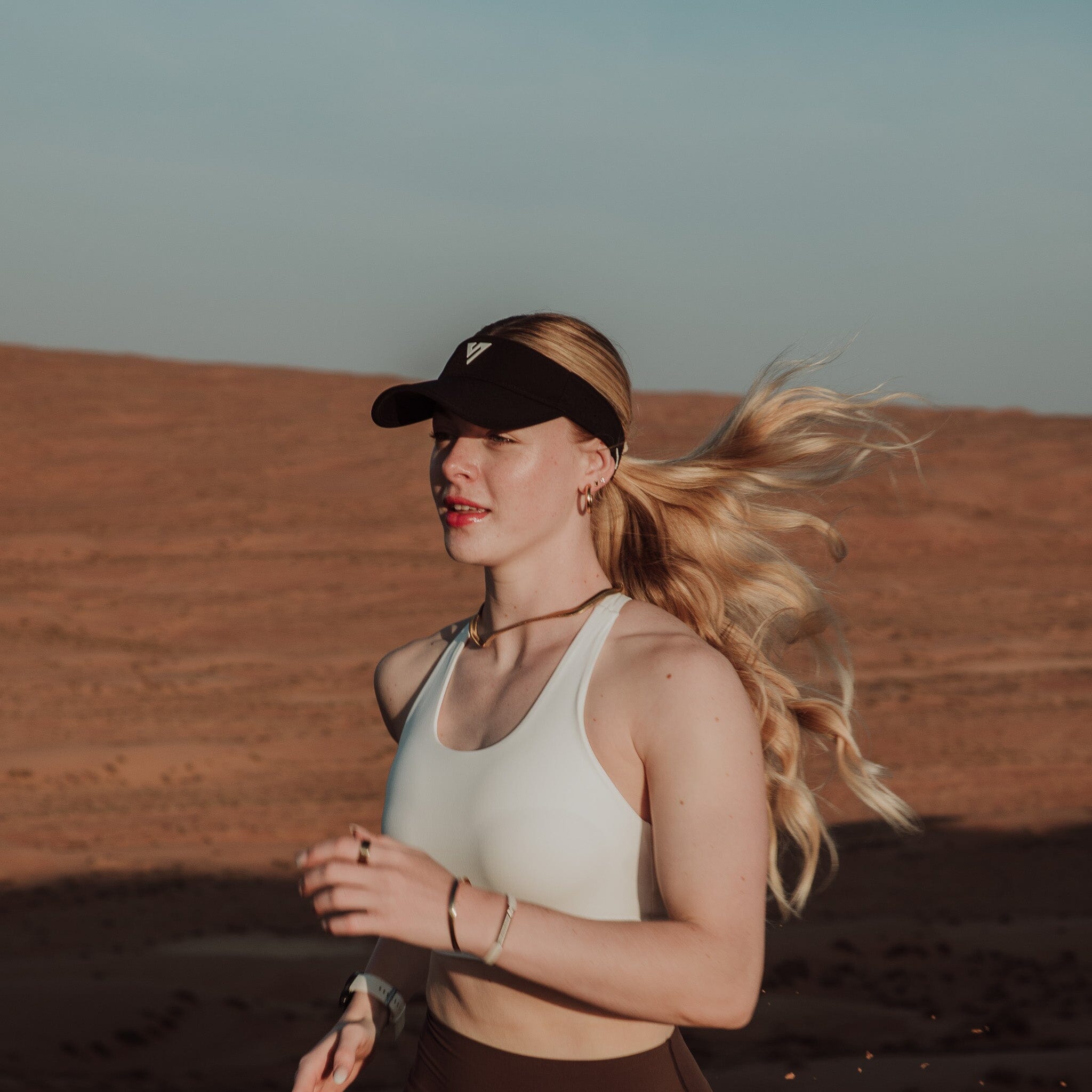 Versus Black Running Visor 