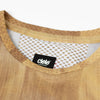carbon yarns fabric details of the ciele athletics lightweight, race ready and performance driven T-Shirt named RCDTShirt in sphinx color