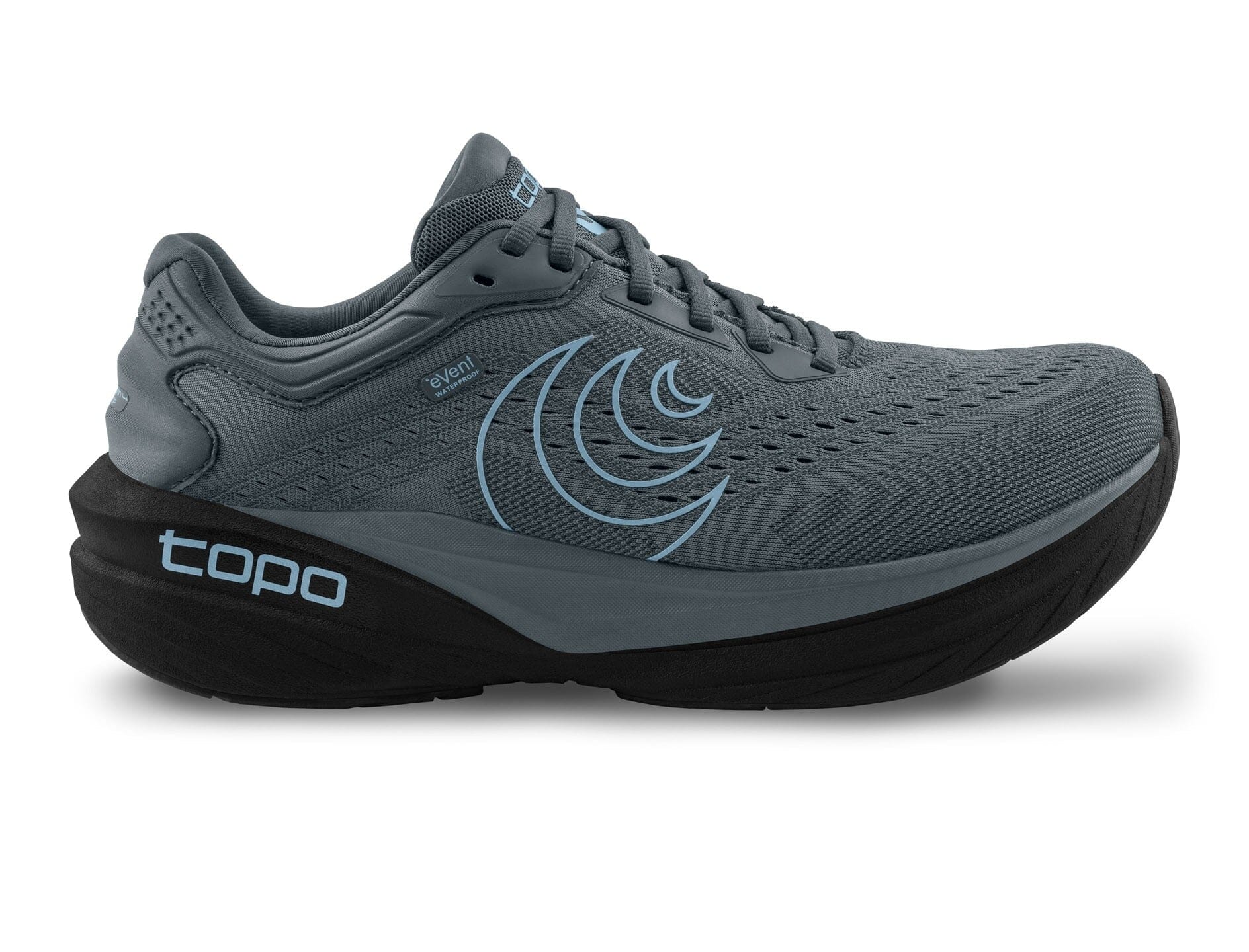 Topo Women's Phantom 4 Waterproof Road Running Shoes Grey/Blue US 6.5 