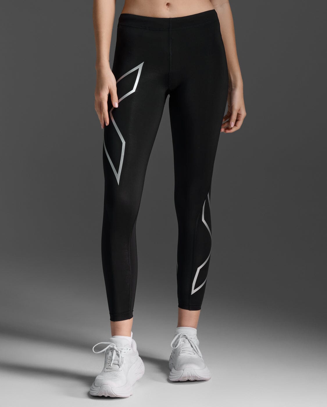 2XU Women's Core Compression Tights WA4173B Black/Silver XS 