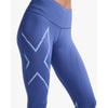 2XU Women's Light Speed Mid-Rise Compression Tights WA6523B Marlin/Hydrangea Reflective S 