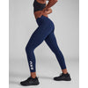 2XU Women's Form Stash Hi-Rise Compression 7/8 Tights WA6908B Midnight/White S 
