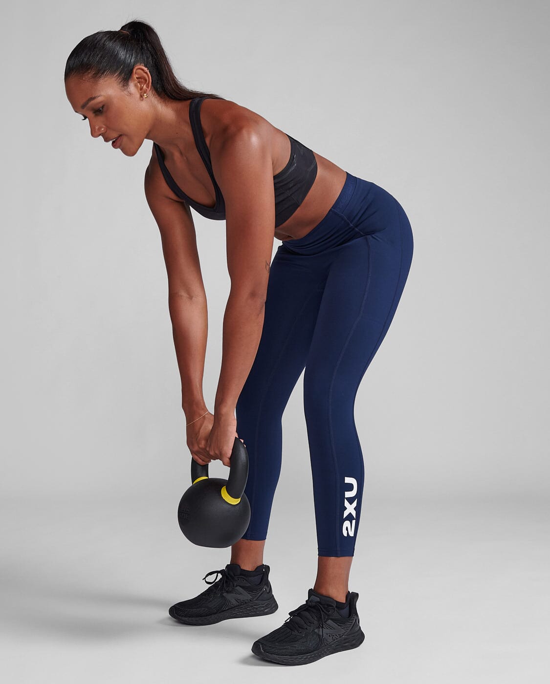 2XU Women's Form Stash Hi-Rise Compression 7/8 Tights WA6908B 
