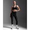 2XU Women's Light Speed React Hi-Rise Compression Tights WA7516B Black/Black Reflective XS 