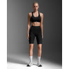 2XU Women's Light Speed Hi-Rise Compression Shorts WA7548 Black/Black Reflective XS 