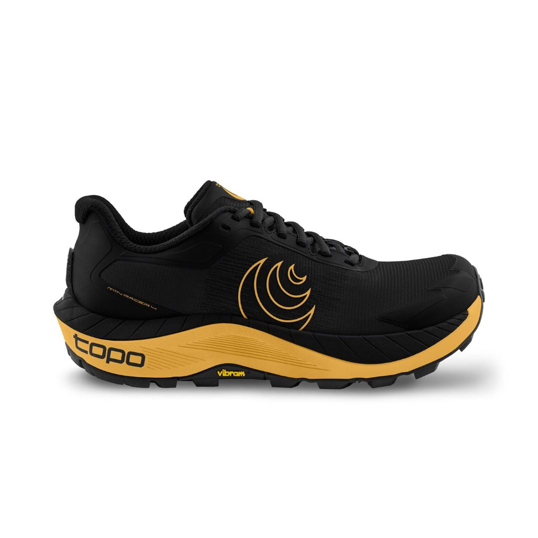 Topo Men's MTN Racer 4 Trail Running Shoes Black/Yellow US 8 
