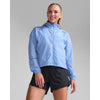 2XU Women's Aero Windbreaker Jacket WR7204A Hydrangea/Marlin Reflective S 