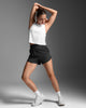 2XU Women's Aero Mesh Crop Tank WR7450A White/Silver Reflective XS 