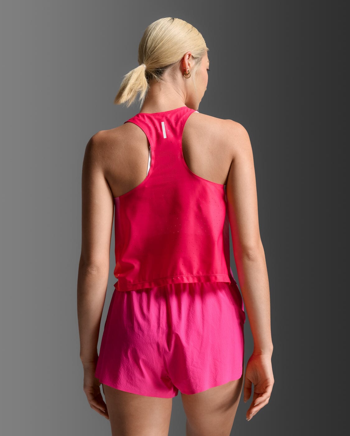 2XU Women's Light Speed React Crop Singlet WR7451A 