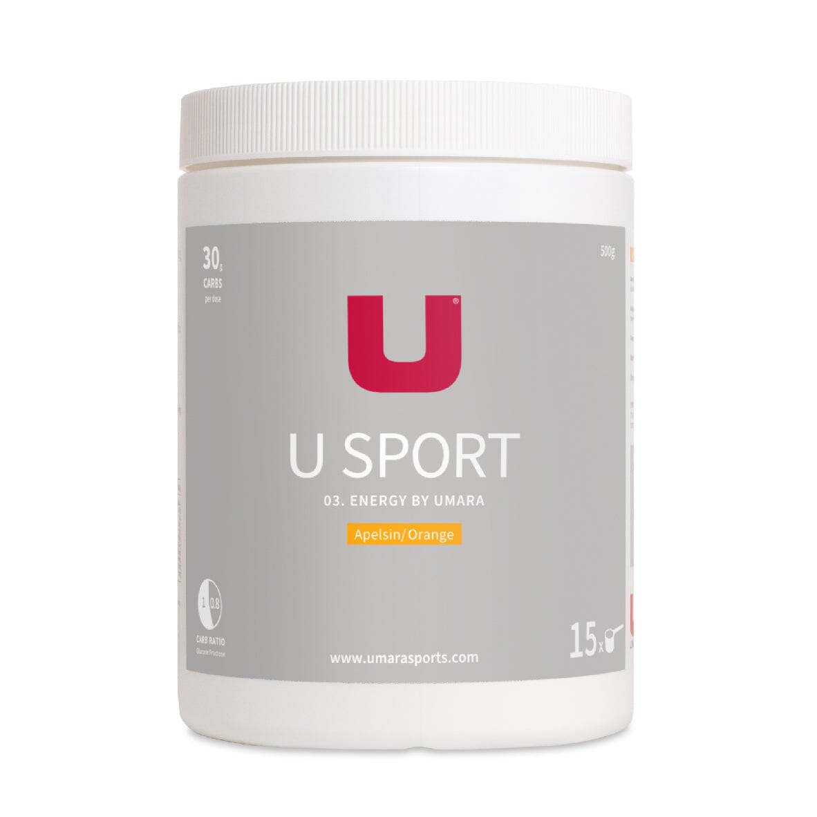 UMARA U SPORT 500g - Energy Sport Drink Mix Orange 