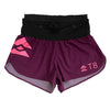 T8 Women's Sherpa Shorts Burgundy XS (24-26") 