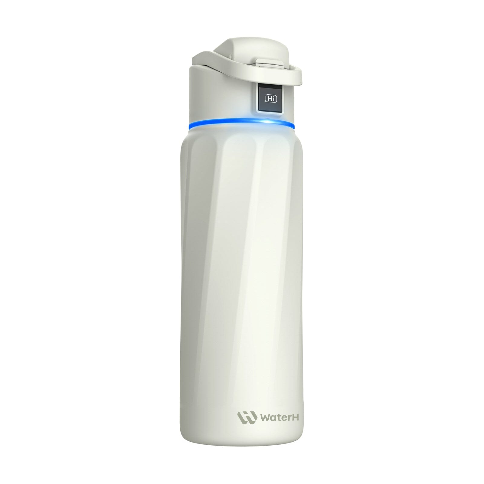 WaterH Boost Smart Water Bottle: 32 oz Hydration Tracker with APP & Insulation White 