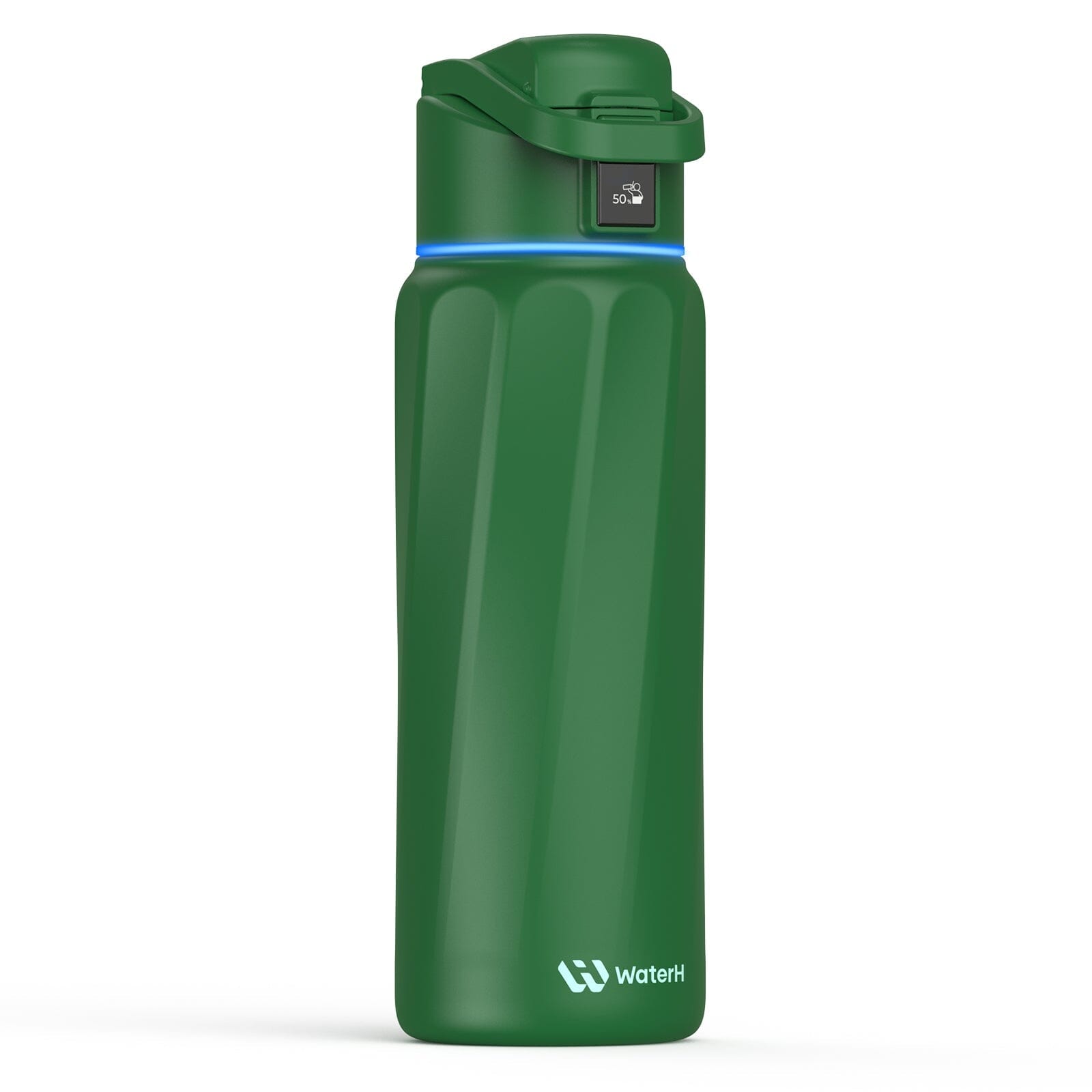 WaterH Boost Smart Water Bottle: 32 oz Hydration Tracker with APP & Insulation Christmas Green 