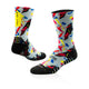 Versus Arty:Active Grey Splatter Active Crew Socks Grey Splatter 4-7 