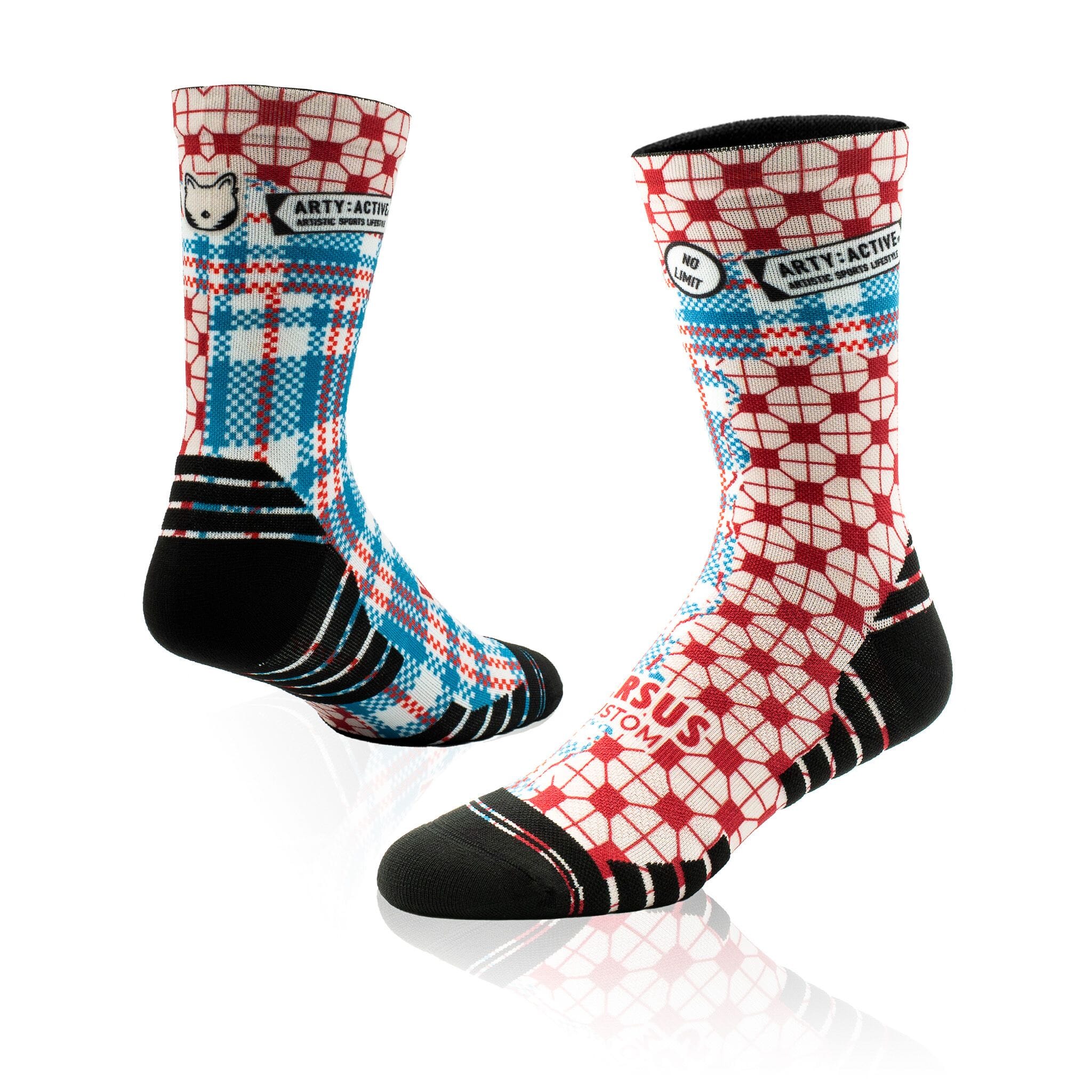 Versus Arty:Active Ying Yang Active Crew Socks Ying Yang 4-7 