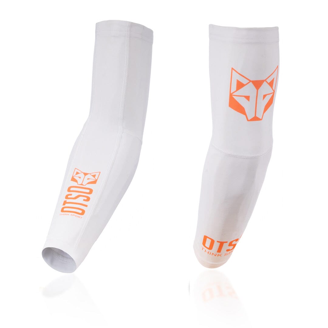 OTSO Arm Sleeves White / Fluo Orange XS/S 