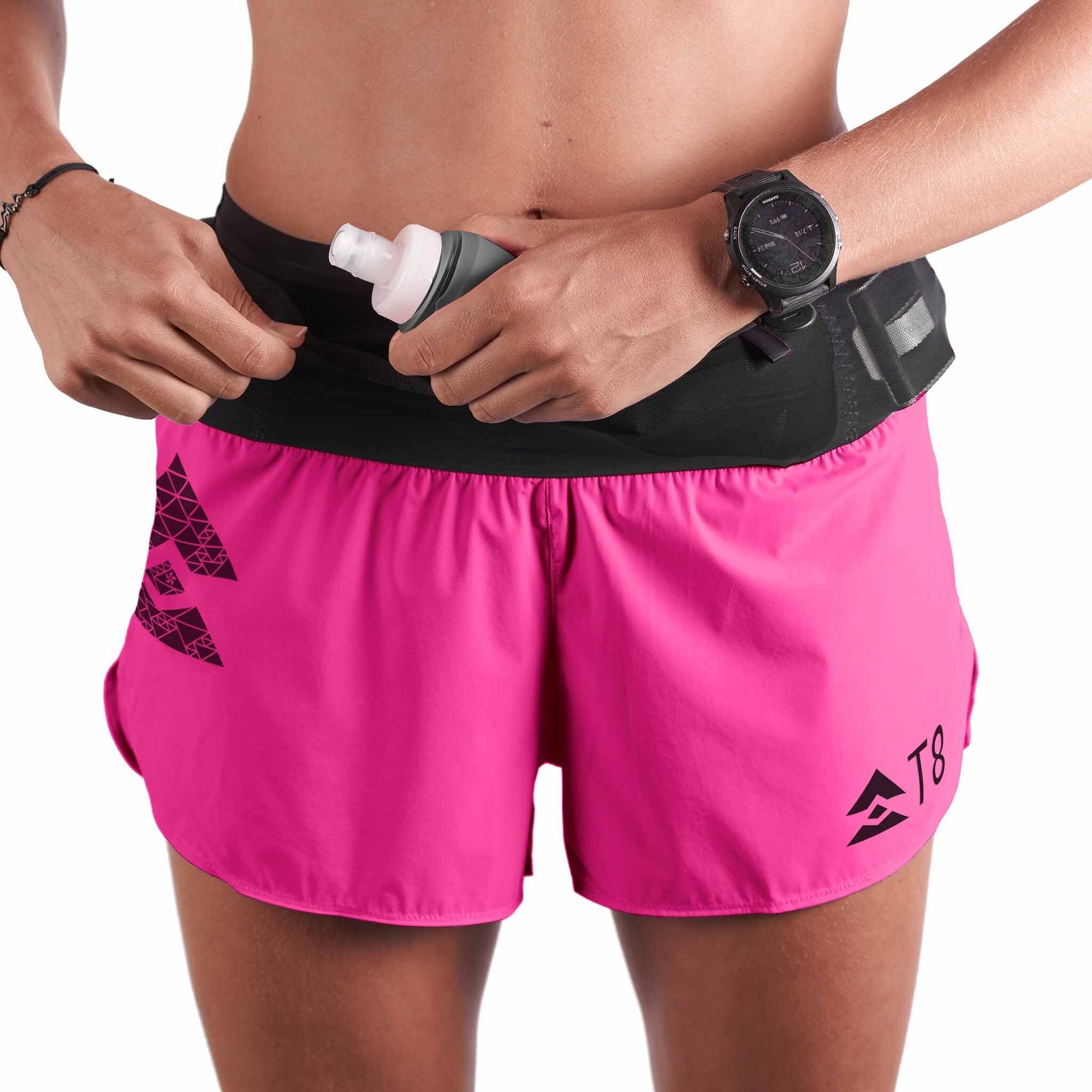 T8 Women's Sherpa Shorts Hot Pink XS (24-26") 